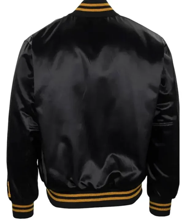 Roberto Clemente 1970 Pirates Satin Bomber Jacket Back webp