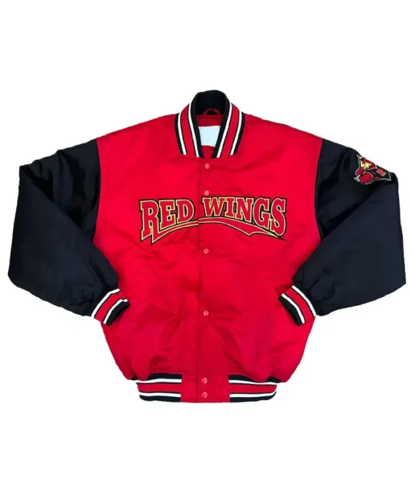 Rochester Red Wings 1990s Satin Varsity Jacket webp