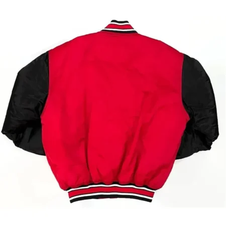 Rochester Red Wings 1990s Satin Varsity Jacket Back webp