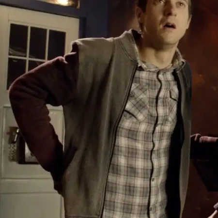 Rory Williams TV Series Doctor Who Season 6 Arthur Darvill Baseball Red And Grey Bomber Jacket webp