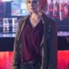 Rose McIver iZombie Brown Cotton Jacket frontt