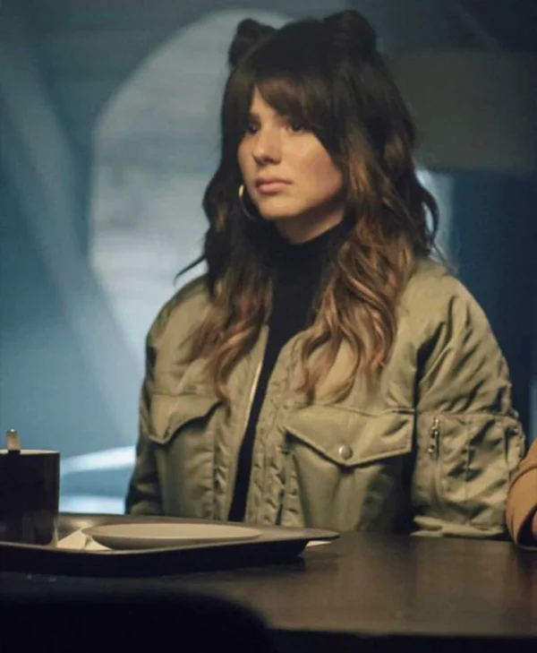 Ruby O Fee Army of Thieves Korina Green Jacket Front