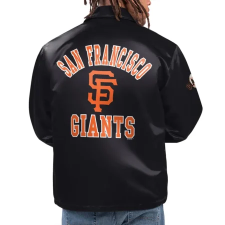 San Francisco Giants Option Route Coaches Jacket back
