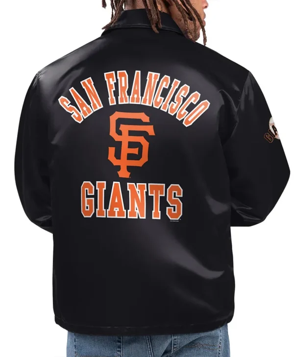San Francisco Giants Option Route Coaches Jacket back