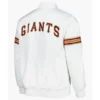 San Francisco Giants Power Forward White Jacket back