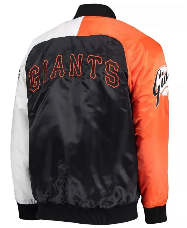 San Francisco Giants Satin Tri Color Jacket back
