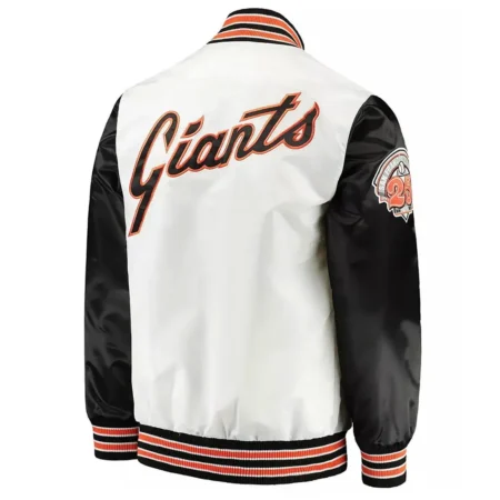San Francisco Giants The Legend White and Black Jacket back