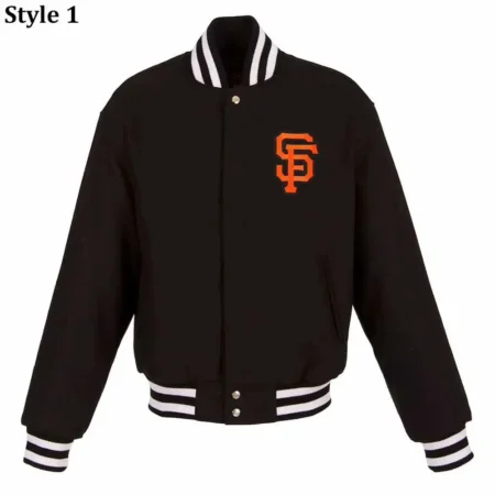 San Francisco Giants Varsity Black All Wool Jacket