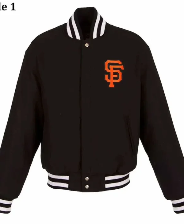 San Francisco Giants Varsity Black All Wool Jacket