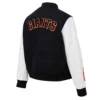 San Francisco Giants Varsity Black and White Jacket back