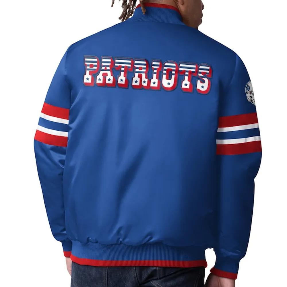 Scout I New England Patriots Jacket back webp Scout I New England Patriots Jacket back webp