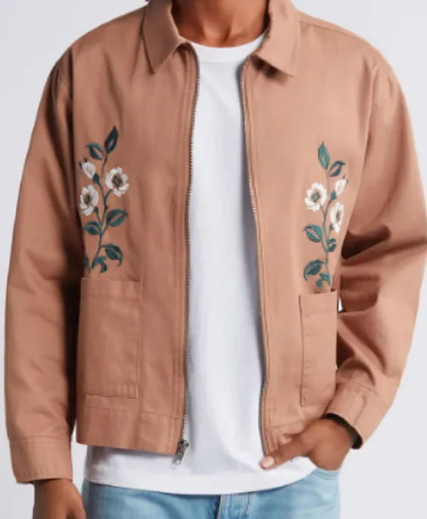 Shop All American Homecoming S03 Damon Sims Floral Embroidered Jacket