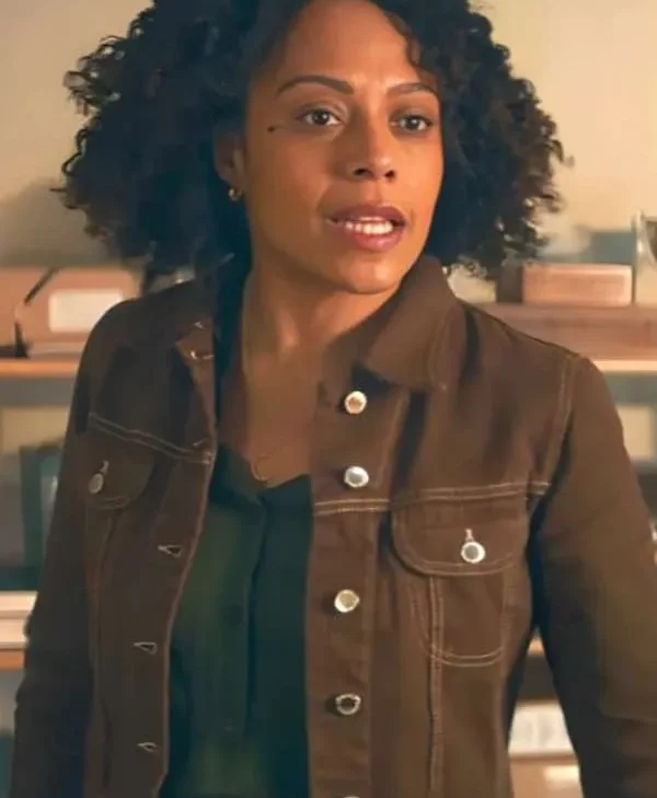 Shop Kat Donovan Missing You Brown Cotton Jacket webp