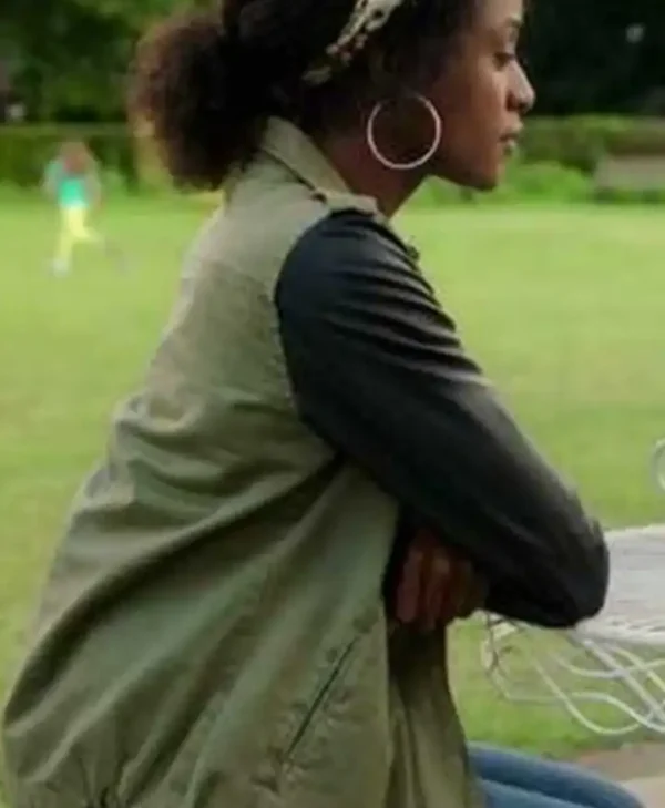 Simona Brown TV Series Behind Her Eyes Louise Green Cotton Jacket