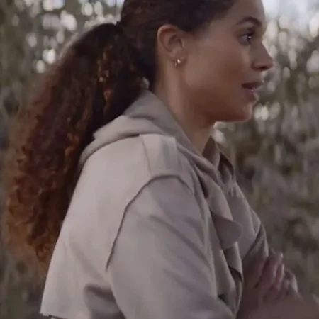 Stacey Embalo Missing You Beige Coat webp