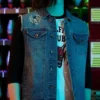 Stranger Things Eddie Munson Blue Denim Vest webp