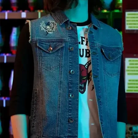 Stranger Things Eddie Munson Blue Denim Vest webp