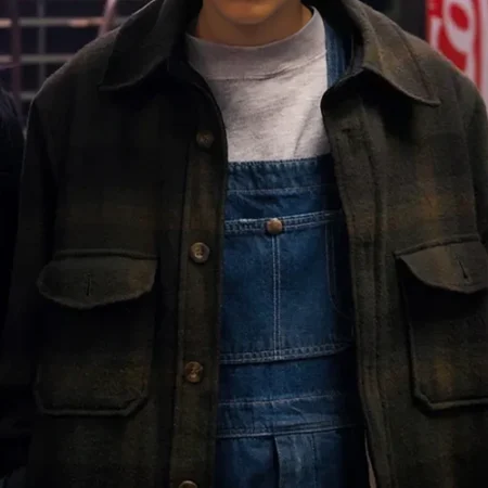 Stranger Things Eleven Wool Plaid Jacket webp