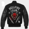 Stranger Things Hellfire Varsity Bomber Jacket webp