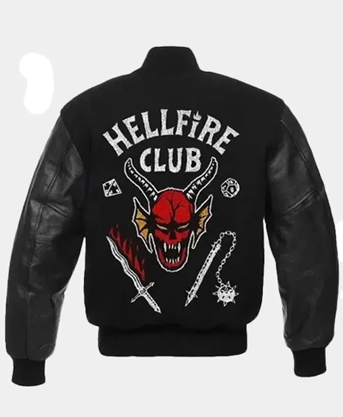Stranger Things Hellfire Varsity Bomber Jacket webp Stranger Things Hellfire Varsity Bomber Jacket webp