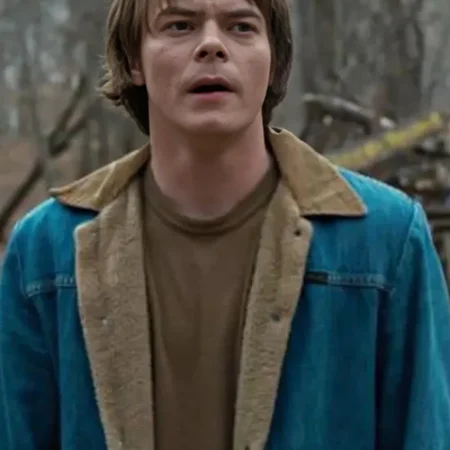 Stranger Things Jonathan Byers Sherpa Denim Jacket webp