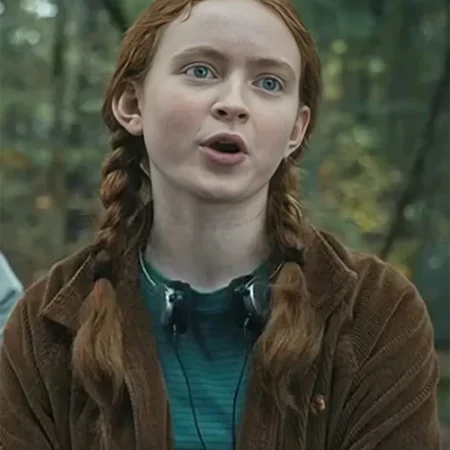 Stranger Things Max Mayfield Brown Cord Jacket webp