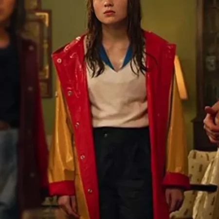 Stranger Things Max Mayfield Red and Yellow Coat webp