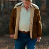 Stranger Things Merril Brown Shearling Suede Jacket webp