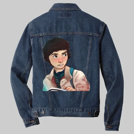 Stranger Things Mike Wheeler Blue Denim Jacket For Sale webp