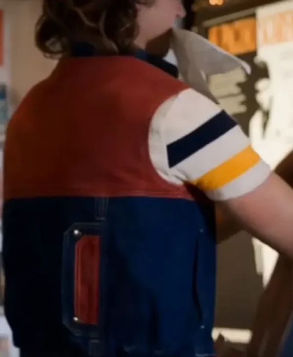 Stranger Things S04 Steve Harrington Denim Vest Back webp
