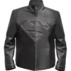 Superman Smallville Black Leather Jacket webp