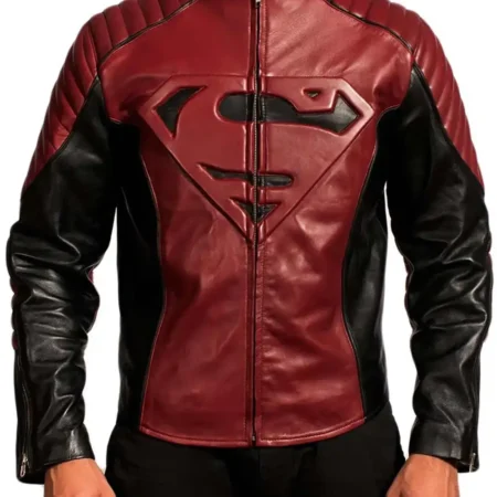 Superman Smallville Maroon Jacket webp