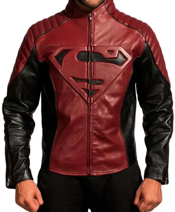 Superman Smallville Maroon Jacket webp