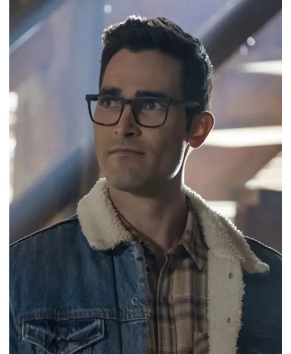 Superman and Lois Clark Kent Denim Blue Jacket webp