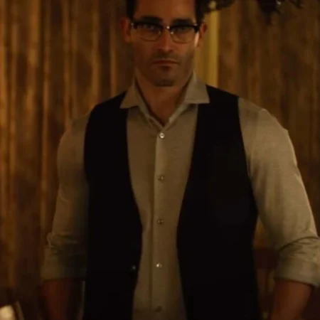 Superman and Lois Clark Kent Suiting Black Vest webp