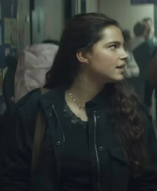 Superman and Lois Sarah Cushing Black Cotton Jacket webp