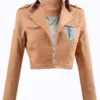 Survey Corps Attack On Titan Beige Cropped Jacket