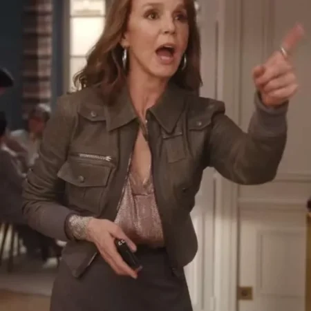 Sylvie Grateau Emily in Paris S04 Leather Jacket webp