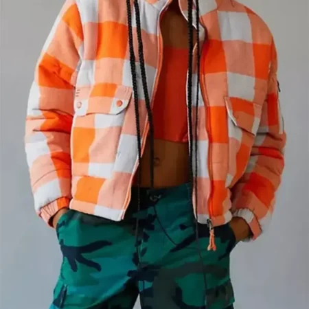 The Chi S05 Tiffany Orange Checkered Jacket