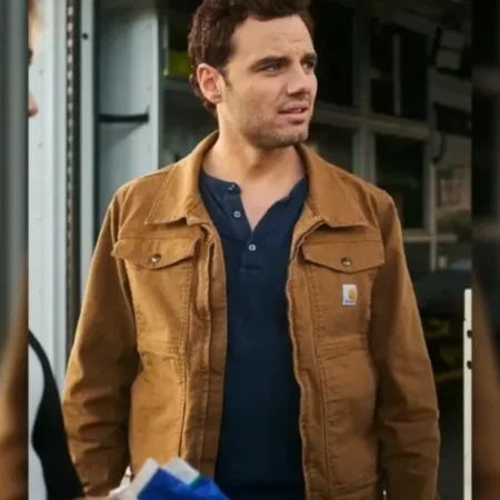 The Hunting Party Josh McKenzie Brown Denim Jacket webp