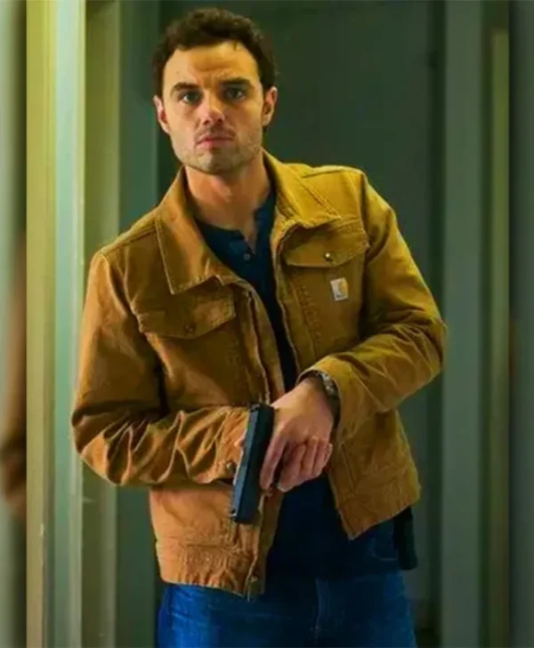 The Hunting Party Josh McKenzie Brown Denim Jacket For Sale webp