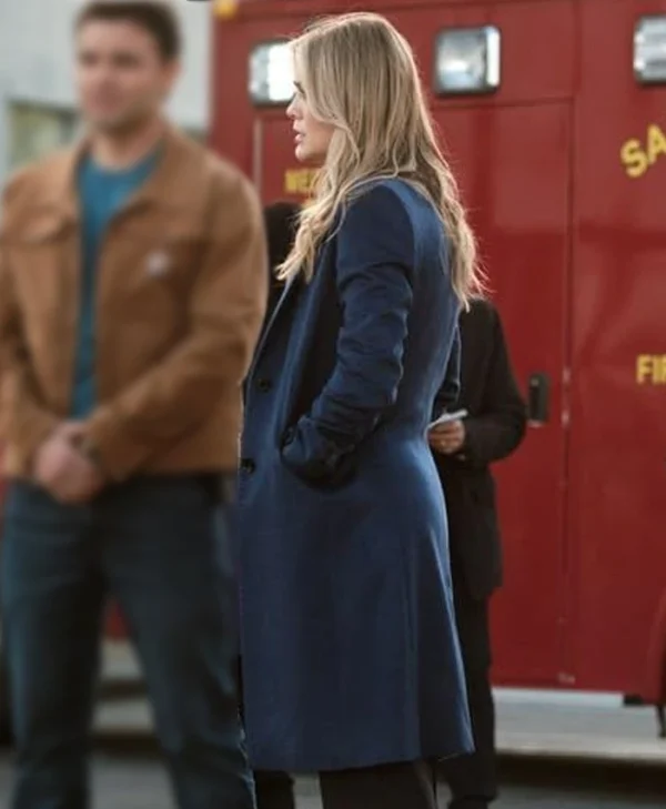 The Hunting Party S01 Rebecca Henderson Blue Coat Side webp