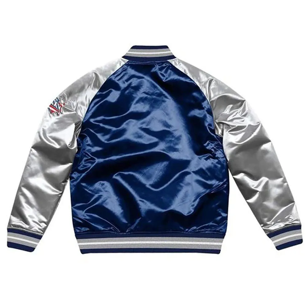 The Pick and Roll New England Patriots Navy Blue Jacket back webp The Pick and Roll New England Patriots Navy Blue Jacket back webp