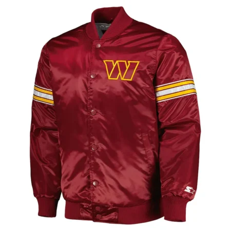 The Pick and Roll Washington Commanders Satin Jacket webp