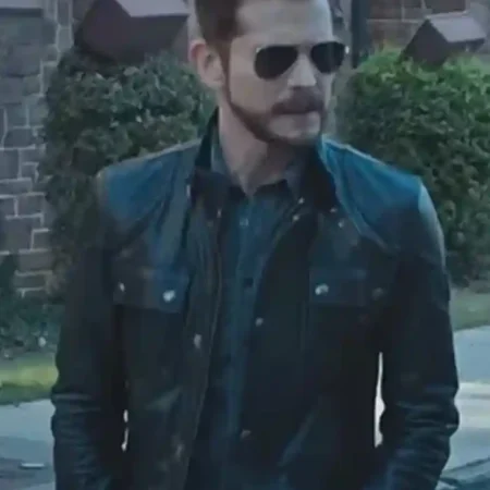 The Resident S05 Conrad Hawkins Leather Jacket front webp