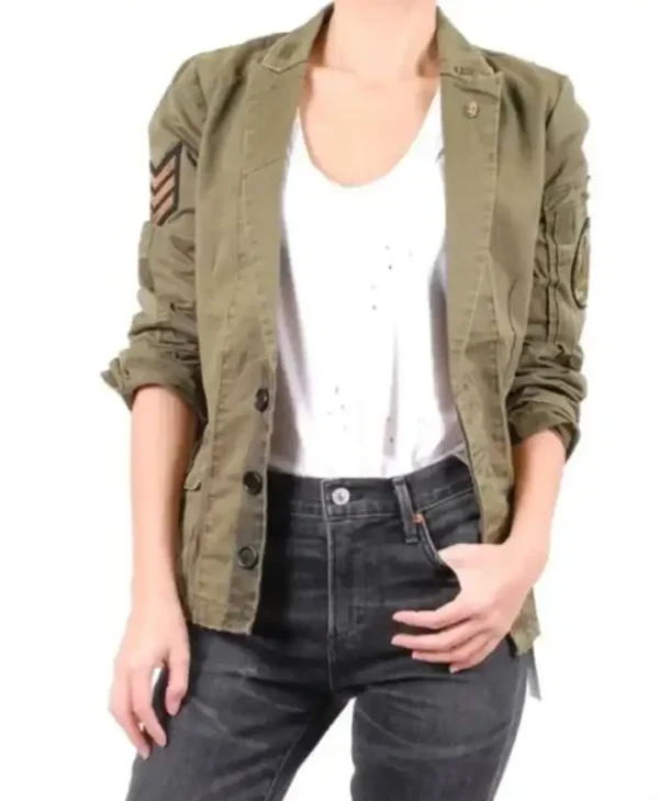 The Rookie S03 Nyla Harper Green Jacket Front