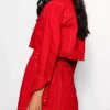 The Royal treatment Laura Marano Red Cropped Jacket back