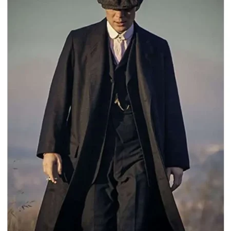 Thomas Shelby Peaky Blinders Black Trench Coat