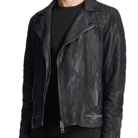 Tony Padilla 13 Reasons Why Quilted Biker Leather Jacket