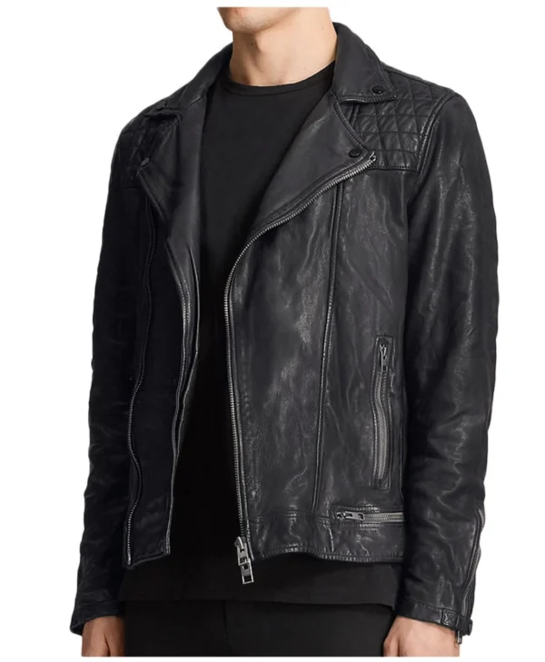 Tony Padilla 13 Reasons Why Quilted Biker Leather Jacket